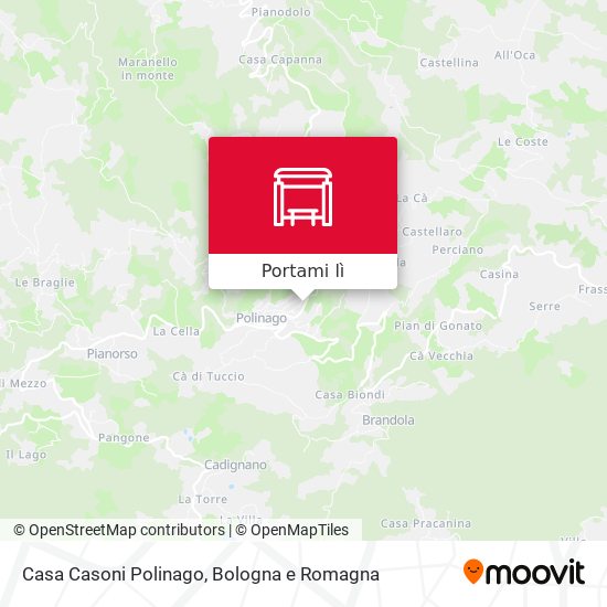Mappa Casa Casoni Polinago