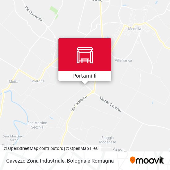 Mappa Cavezzo Zona Industriale
