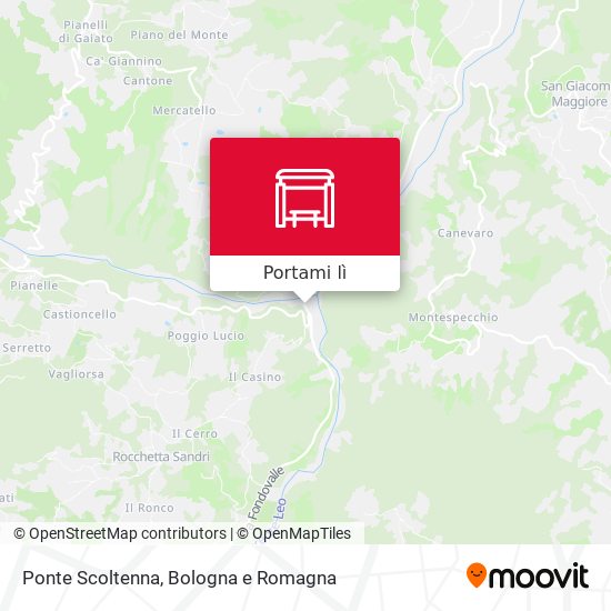 Mappa Ponte Scoltenna