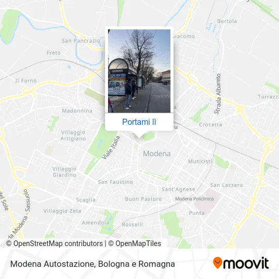 Mappa Modena  Autostazione