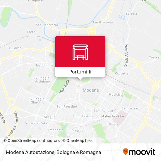 Mappa Modena  Autostazione