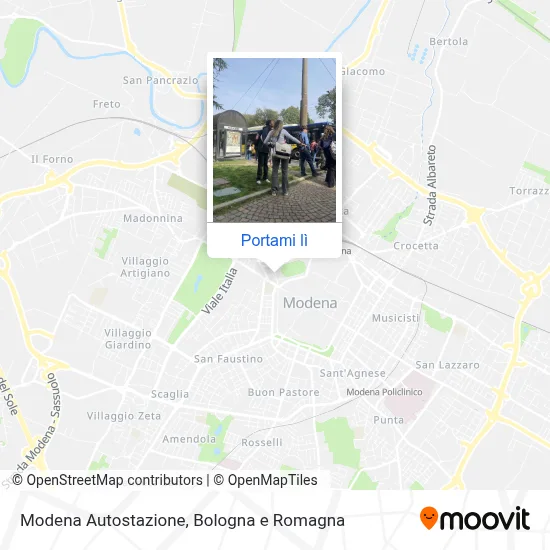 Mappa Modena  Autostazione