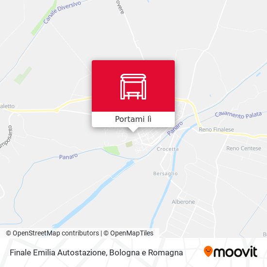 Mappa Finale Emilia Autostazione