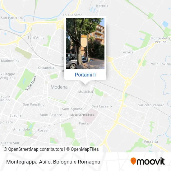 Mappa Montegrappa Asilo