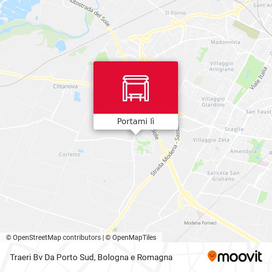Mappa Traeri Bv Da Porto Sud