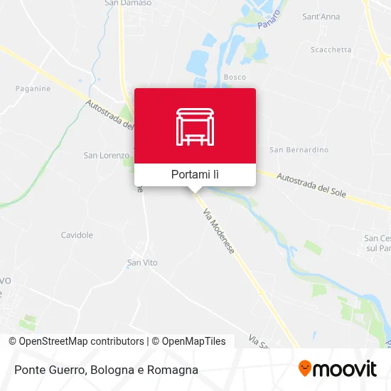 Mappa Ponte Guerro