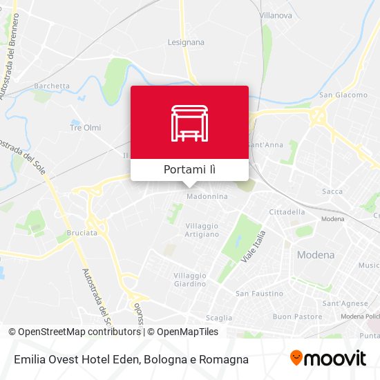 Mappa Emilia Ovest Hotel Eden