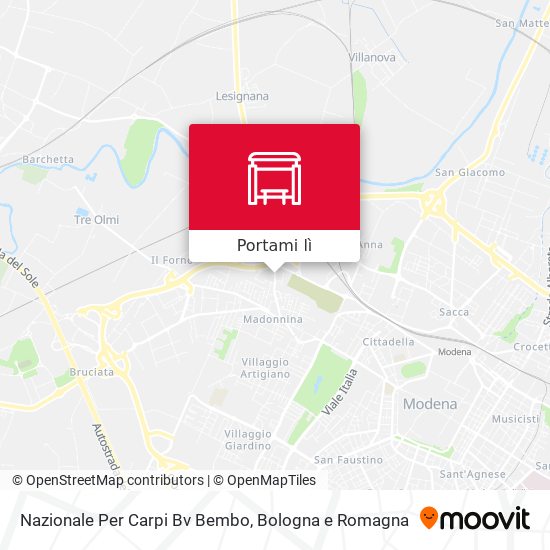 Mappa Nazionale Per Carpi Bv Bembo