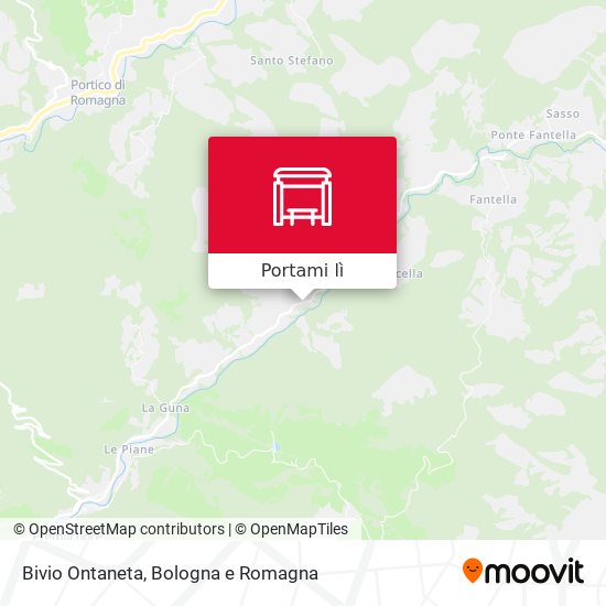 Mappa Bivio Ontaneta
