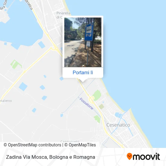 Mappa Zadina Via Mosca