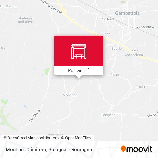 Mappa Montiano Cimitero