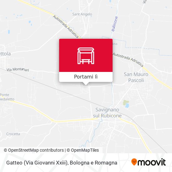 Mappa Gatteo (Via Giovanni Xxiii)