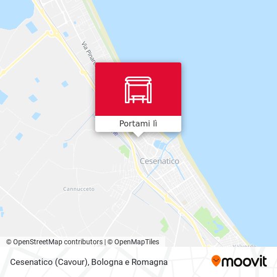 Mappa Cesenatico (Cavour)