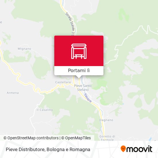Mappa Pieve Distributore