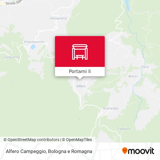 Mappa Alfero Campeggio
