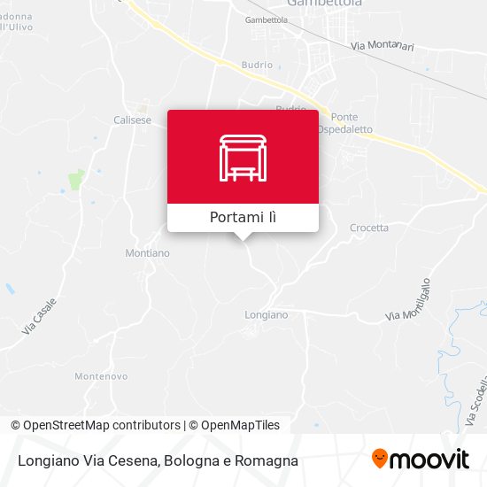 Mappa Longiano Via Cesena