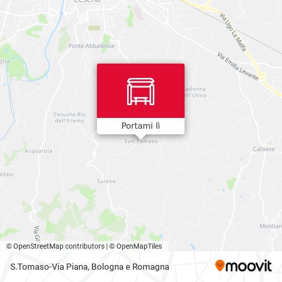 Mappa S.Tomaso-Via Piana