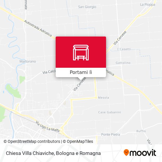 Mappa Chiesa Villa Chiaviche