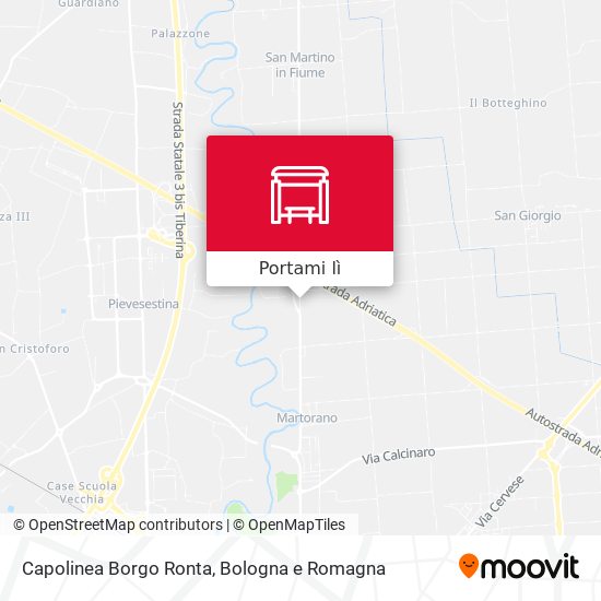 Mappa Capolinea Borgo Ronta