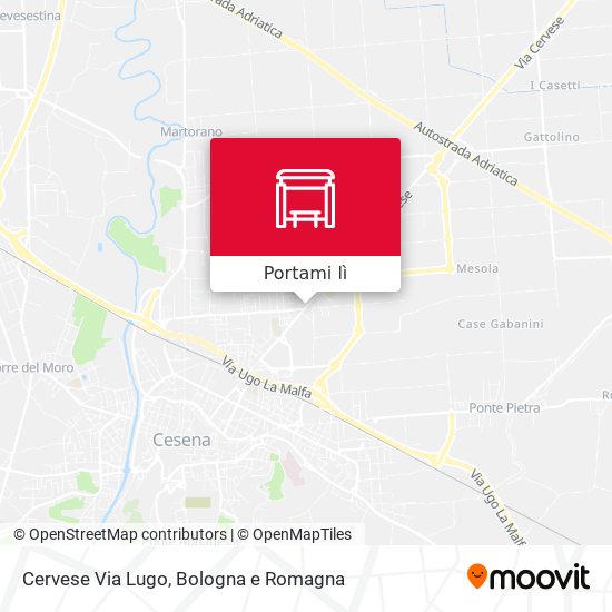 Mappa Cervese Via Lugo