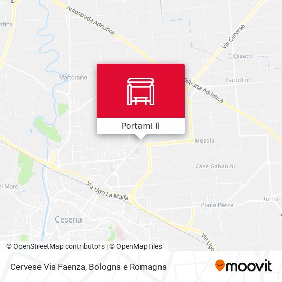 Mappa Cervese Via Faenza