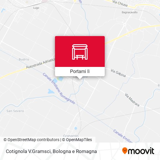 Mappa Cotignola V.Gramsci