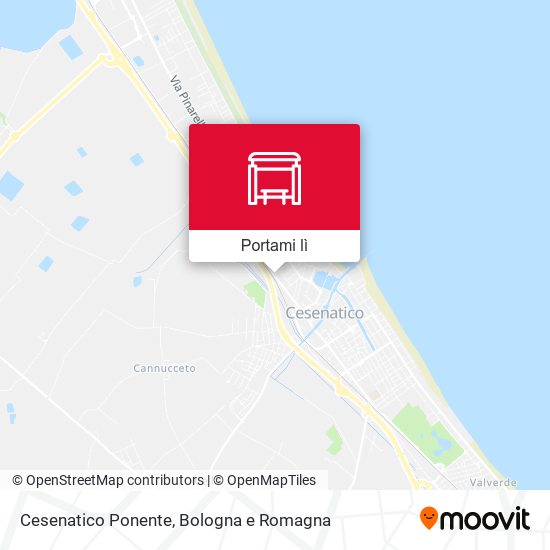 Mappa Cesenatico Ponente