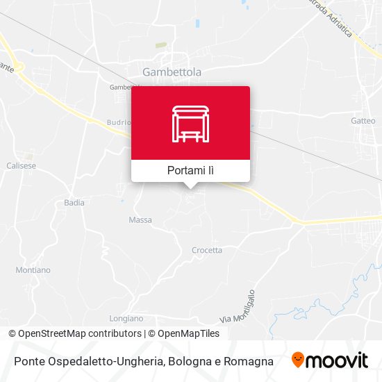 Mappa Ponte Ospedaletto-Ungheria