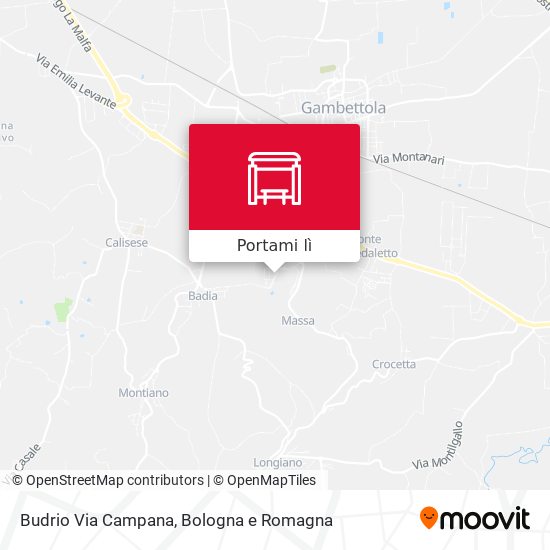 Mappa Budrio Via Campana