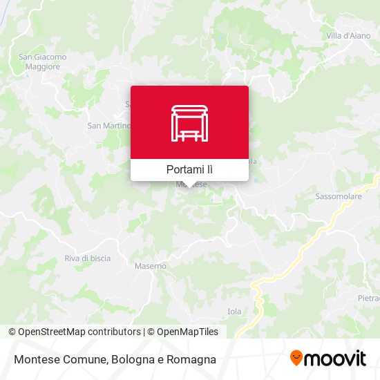 Mappa Montese Comune