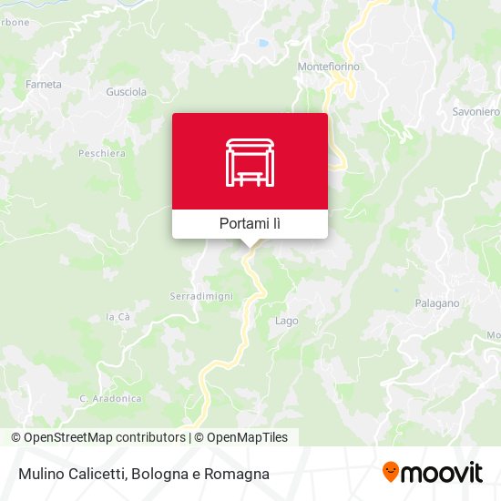 Mappa Mulino Calicetti