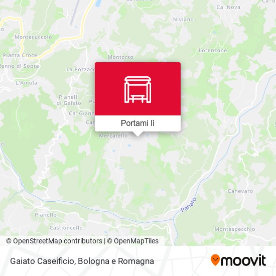 Mappa Gaiato Caseificio