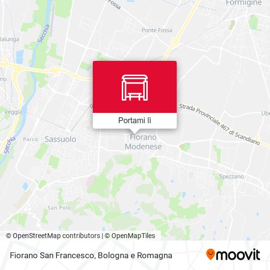 Mappa Fiorano San Francesco