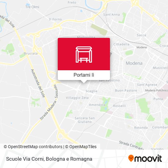Mappa Scuole Via Corni