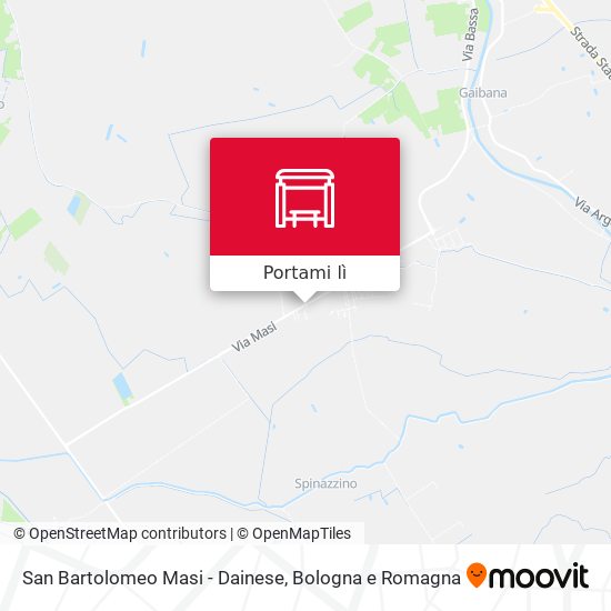 Mappa San Bartolomeo Masi - Dainese