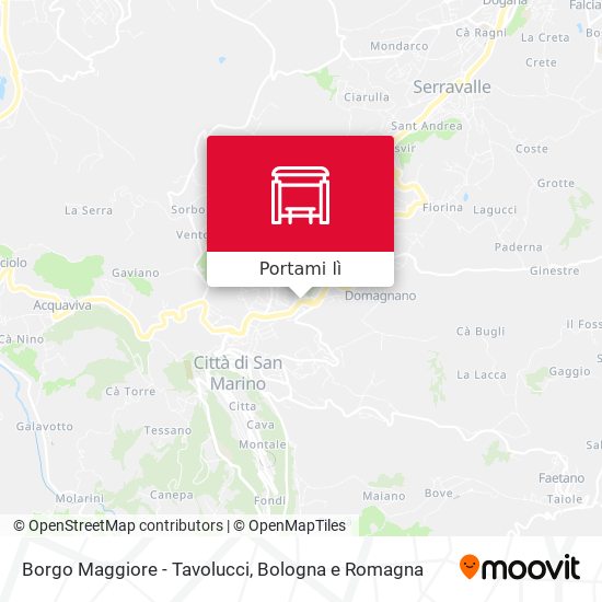 Mappa Borgo Maggiore - Tavolucci