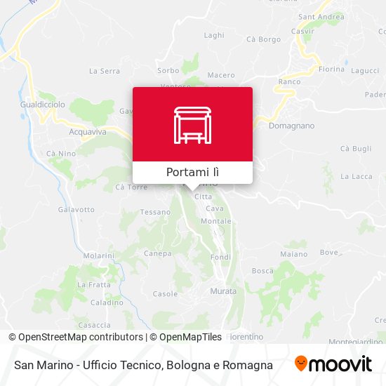 Mappa San Marino - Ufficio Tecnico