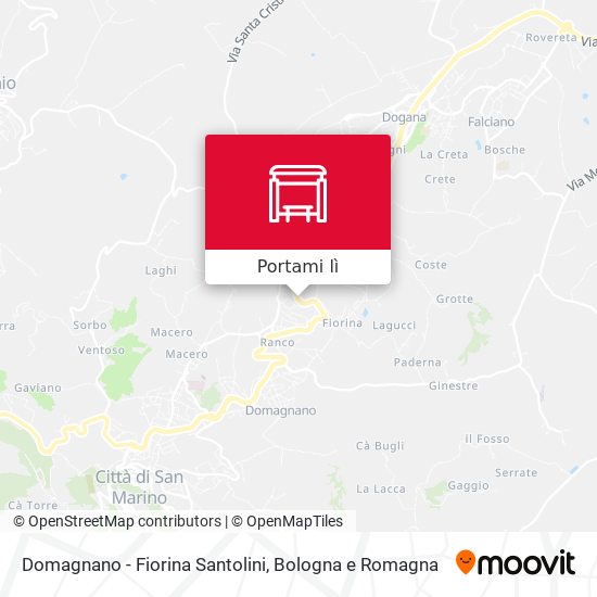 Mappa Domagnano - Fiorina Santolini