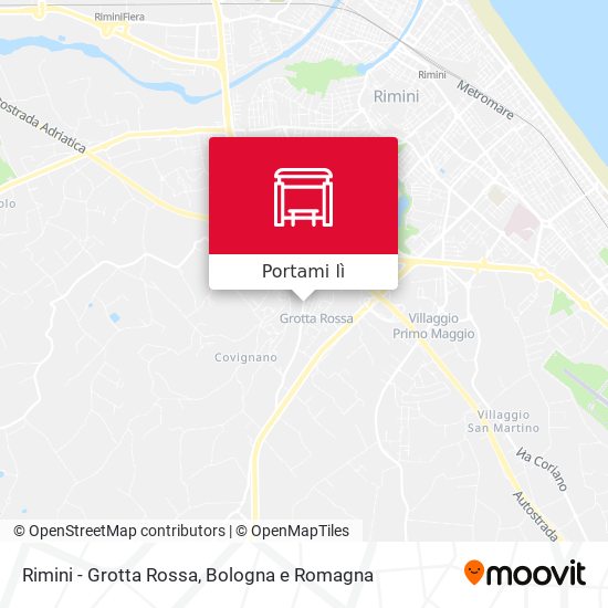 Mappa Rimini - Grotta Rossa