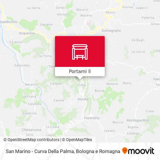 Mappa San Marino - Curva Della Palma