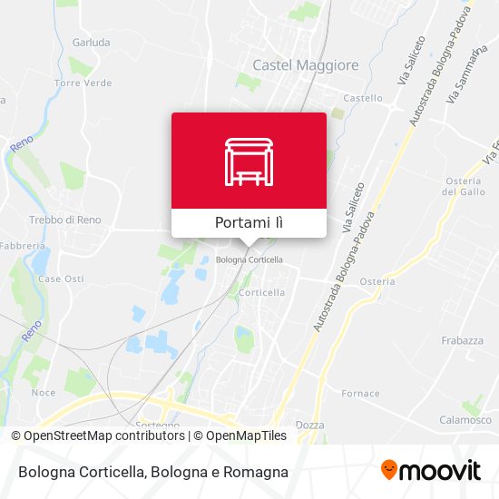 Mappa Bologna Corticella