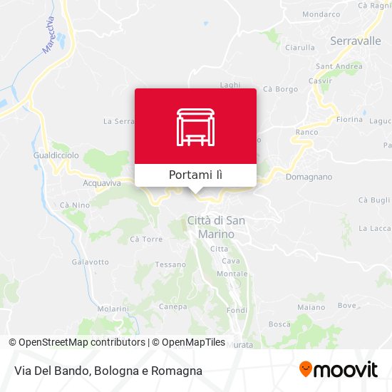 Mappa Via Del Bando