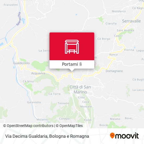 Mappa Via Decima Gualdaria