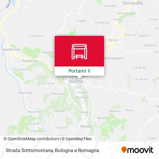 Mappa Strada Sottomontana