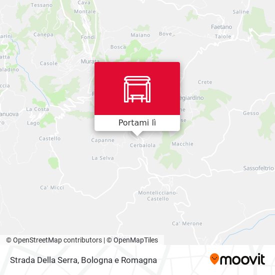 Mappa Strada Della Serra