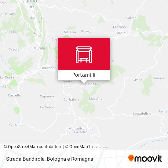 Mappa Strada Bandirola