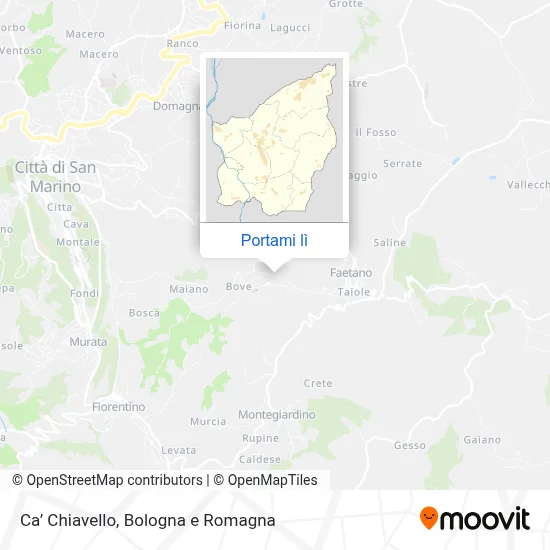 Mappa Ca’ Chiavello