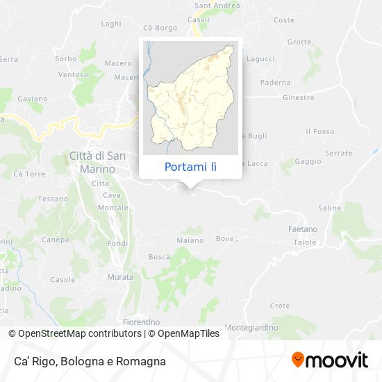 Mappa Ca’ Rigo