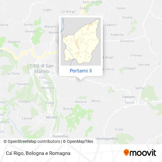Mappa Ca’ Rigo