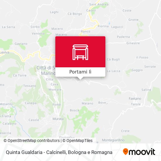 Mappa Quinta Gualdaria - Calcinelli